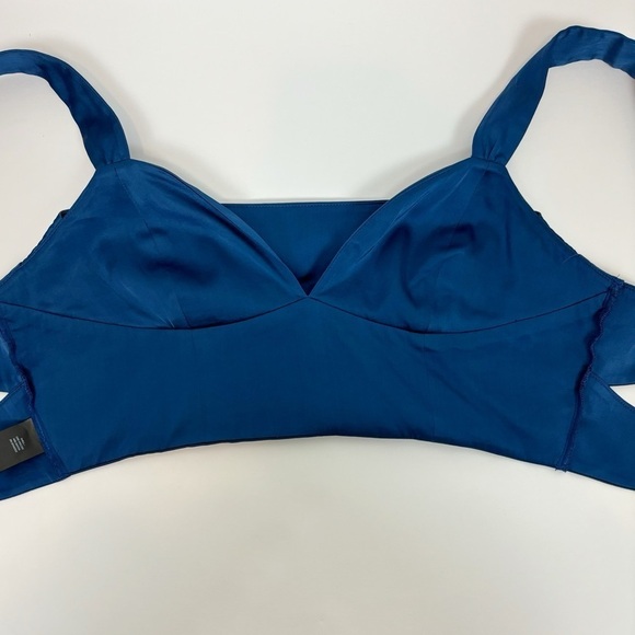 Camila Coelho Silas Crop Top in Deep Blue Size S - Picture 5 of 8